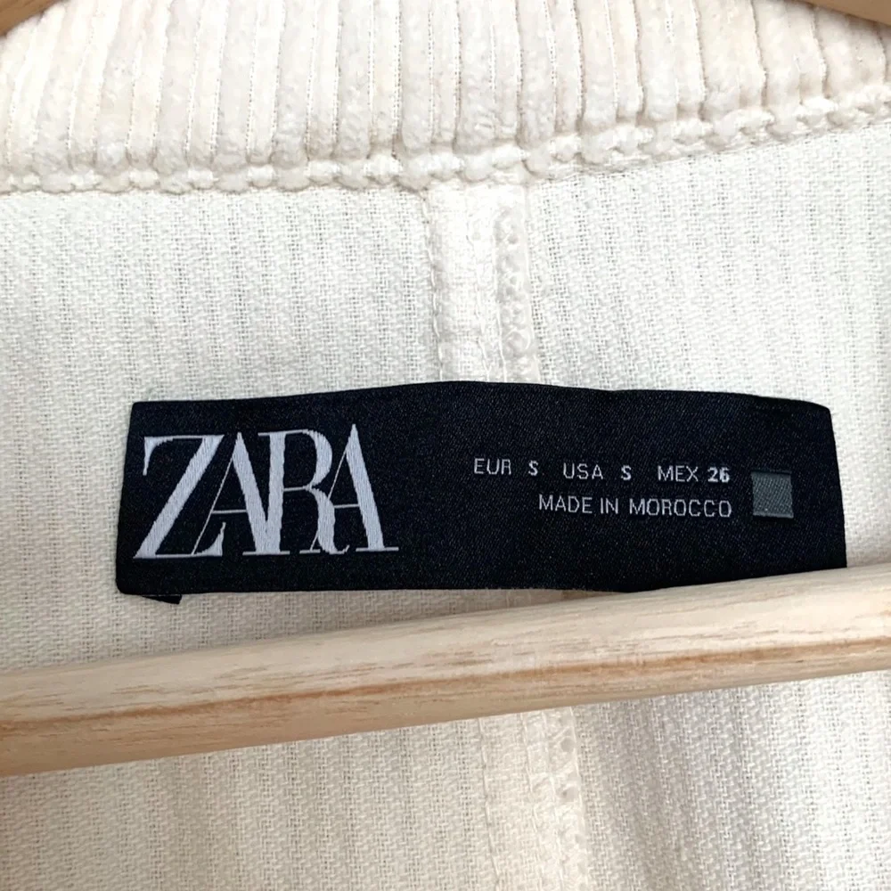 SOLD Zara Short Corduroy Overshirt, S, Oversized Cropped Jacket Shacket - Picture 8 of 12